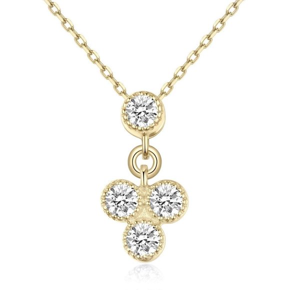 Yellow Gold Real Diamond Daily Wear Cute Pendant